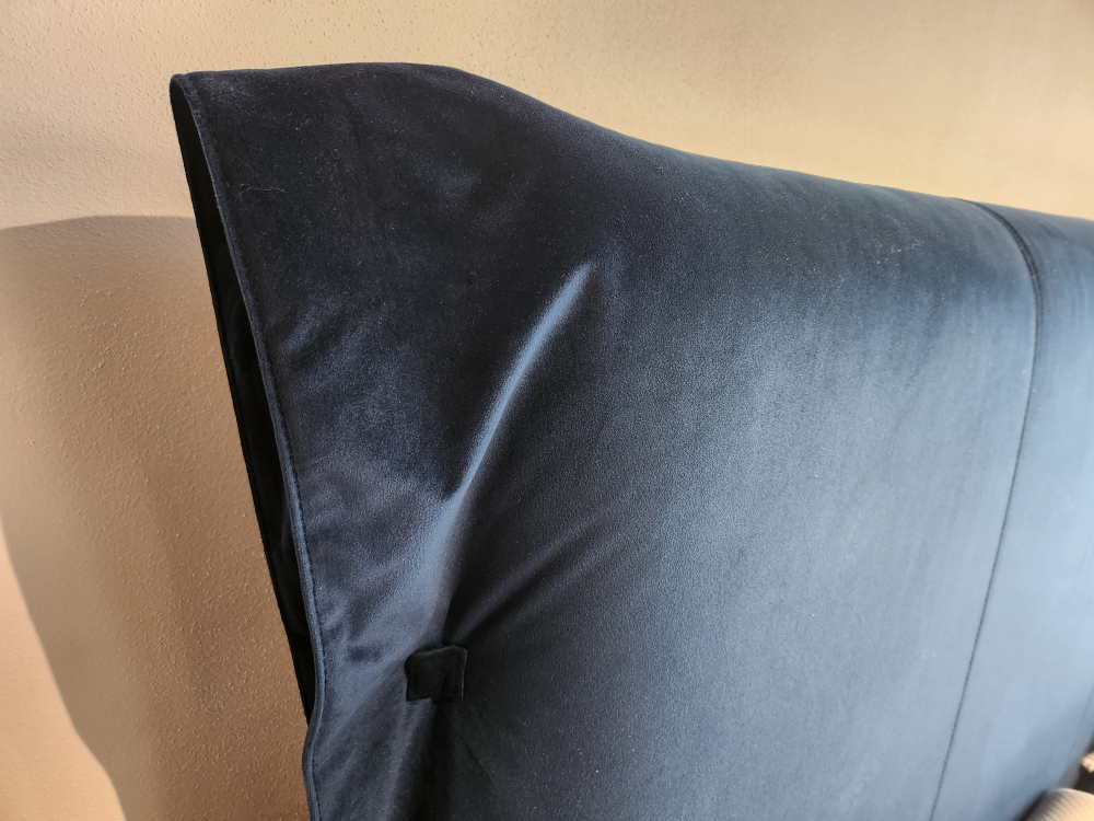 Łóżko tapicerowane La Spazia 160x200 z pojemnikiem, welur