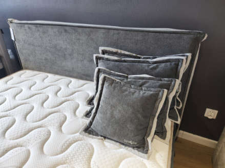 Łóżko tapicerowane Lorenzo 160x200 cm, bez pojemnika na pościel