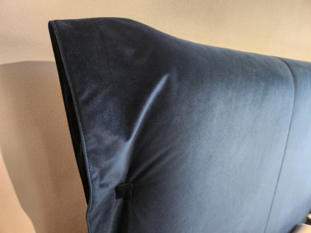 Łóżko tapicerowane La Spazia 160x200 z pojemnikiem, welur