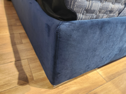 Łóżko tapicerowane La Spazia 160x200 z pojemnikiem, welur