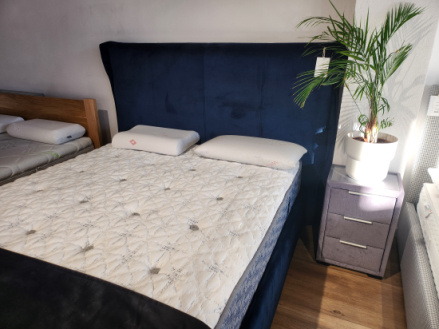 Łóżko tapicerowane La Spazia 160x200 z pojemnikiem, welur